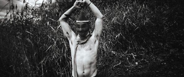 schwarz-weiß-fotografie zu thema angst