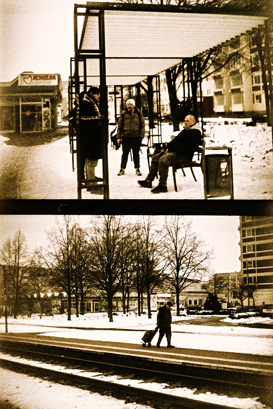 Leipzig Winter, Analoge Fotografie, Leipzig Paunsdorf