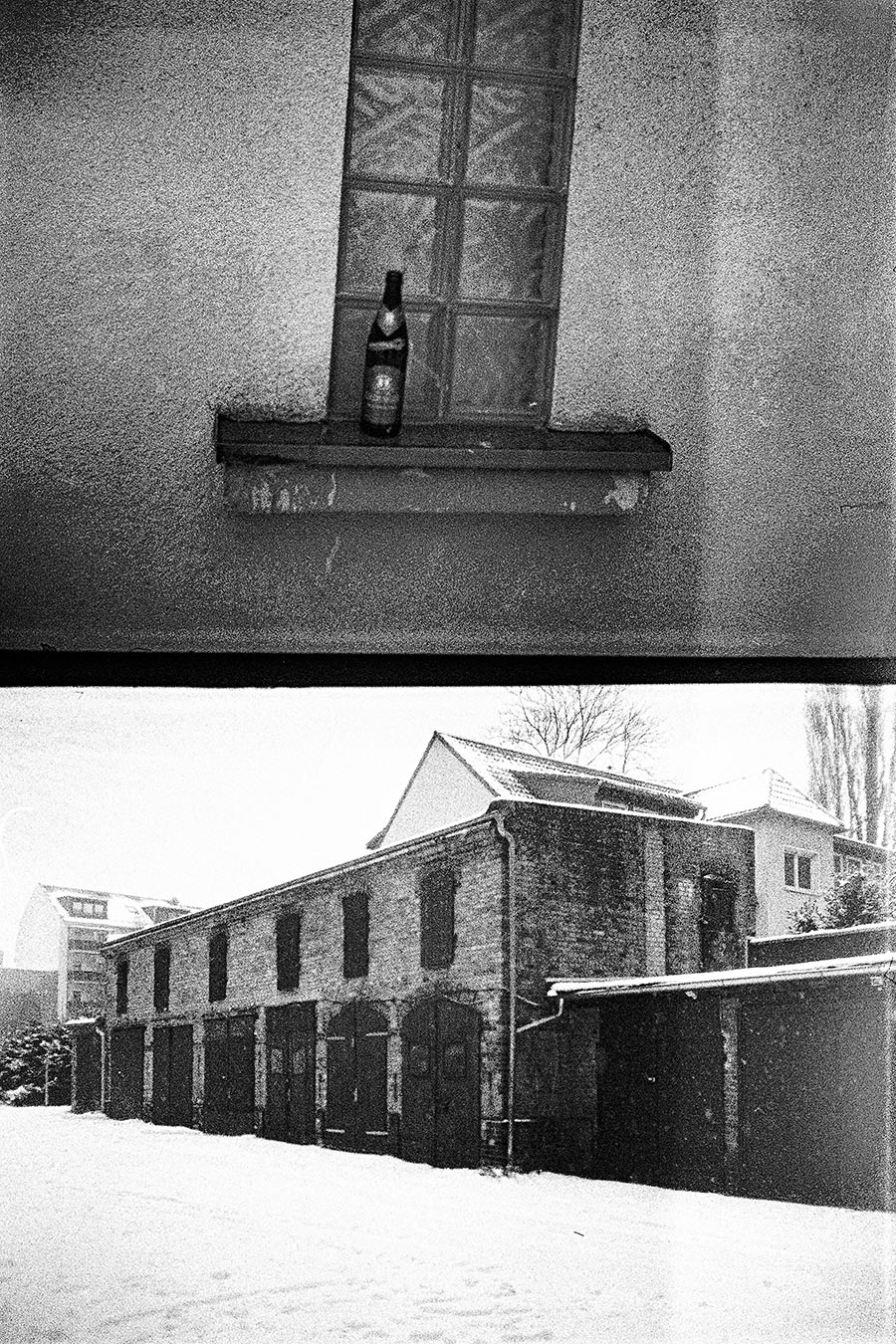 Leipzig Winter, analoge Fotografie, Filmkorn