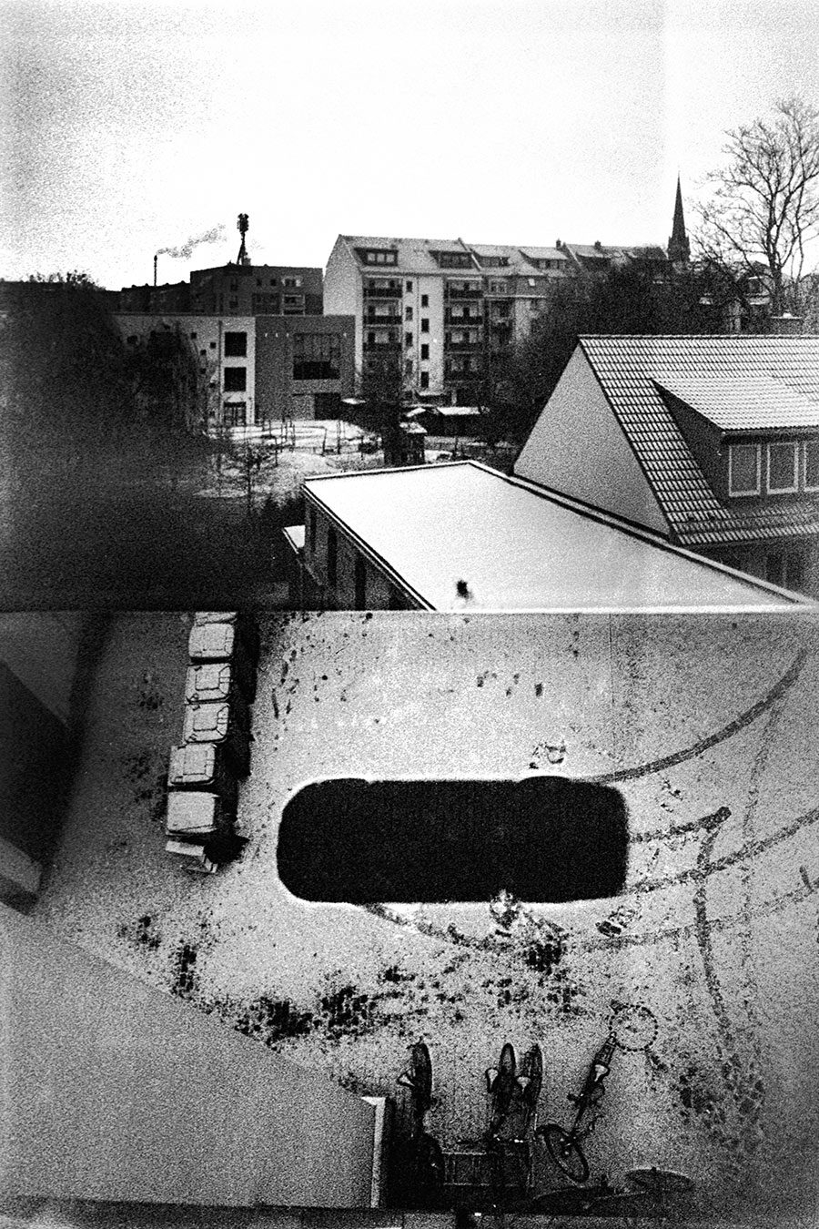 Leipzig Winter, analoge Fotografie, Filmkorn