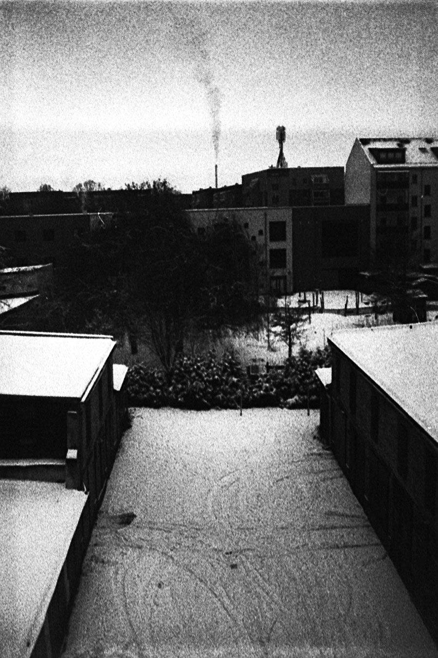 Leipzig Winter, analoge Fotografie, Filmkorn